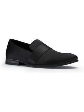 Men's All Black Synthetic Classic Penny Loafers & Slip-On Dress Shoes